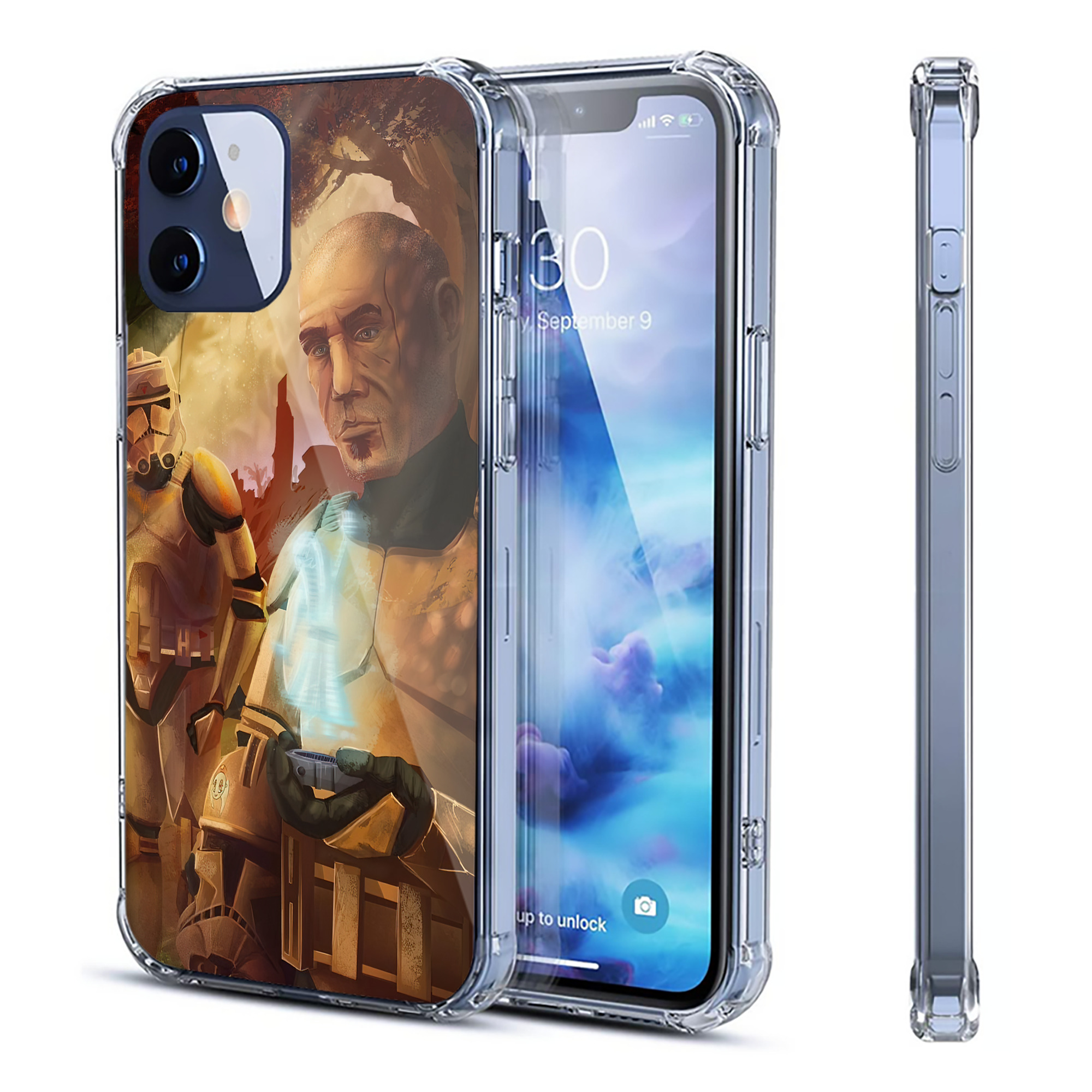 （画像用） スター・ウォーズ Star Wars 【iPhone 12シリーズ対応】透明スマホケース（クリアソフトケース）